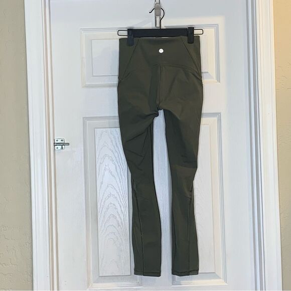 Lululemon Train Times 7/8 Pant (25" ) Dark Olive Size 2 - Picture 9 of 9